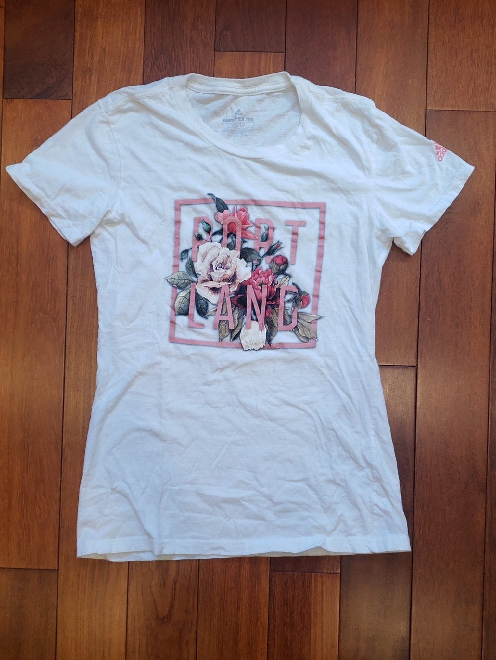 Adidas Women's XS Portland Roses Tshirt